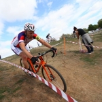 Andrew Wellings Somerset Road Club in Cyclo cross action