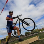 Mike Waterjohns Somerset Road Club in Cyclo cross action