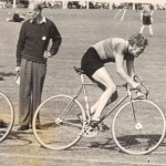 Brian Sandy of Somerset Road Club in Grass Track action