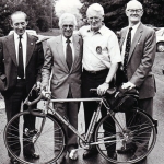 Fred Clarke (far right) one of the early members of Somerset Road Club