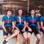 Somerset Road Club before a race in Lisieux 1983