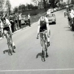 Peter Sandy winning the SW Divisional Road Race Championships